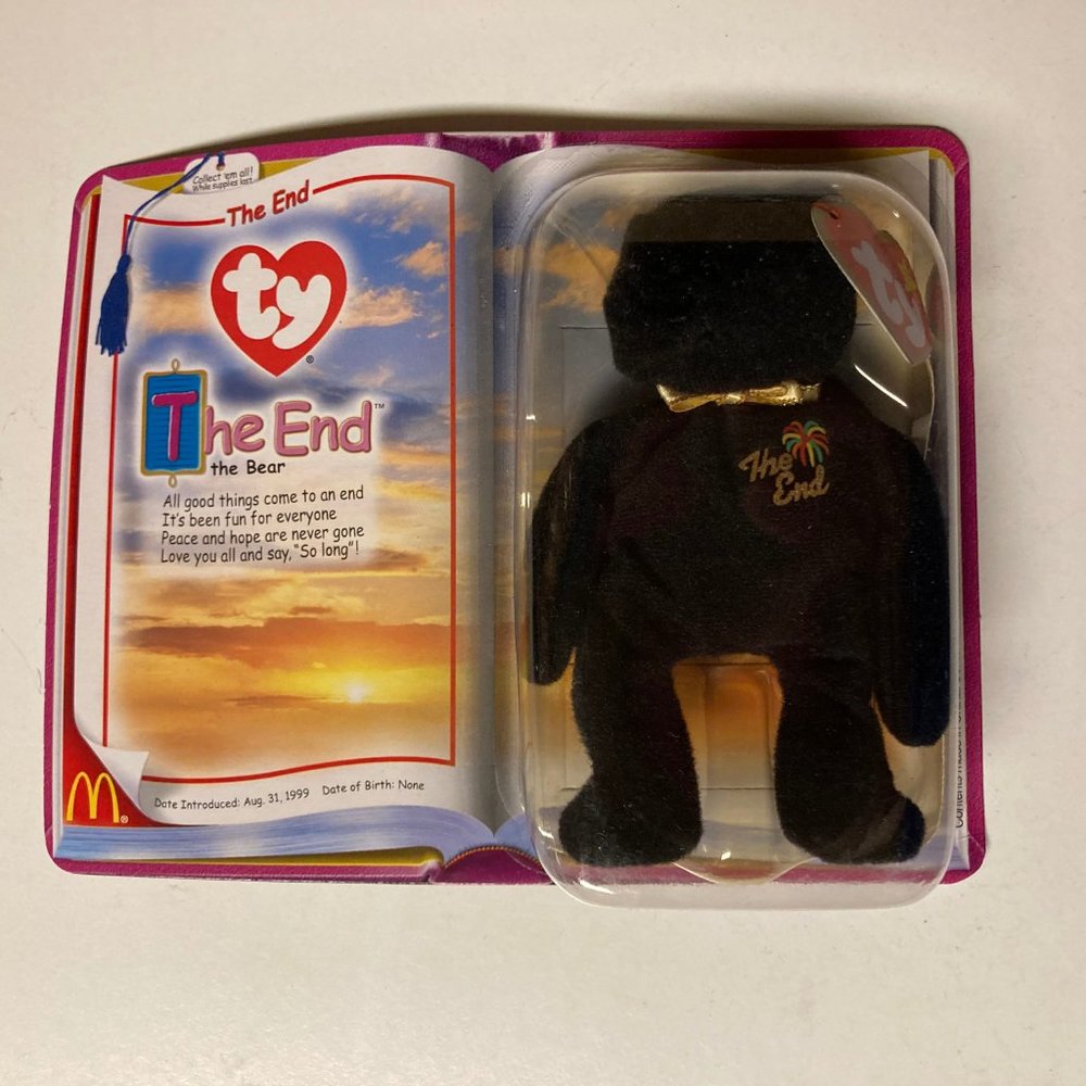 Ty Beanie Babies "The End" Bear New Unopened Retired McDonalds